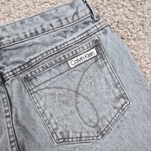 Vintage Calvin Klein Jeans‎ Womens 34 (Fits 29x26.5) Blue High Rise Mom USA 90s - Picture 8 of 15